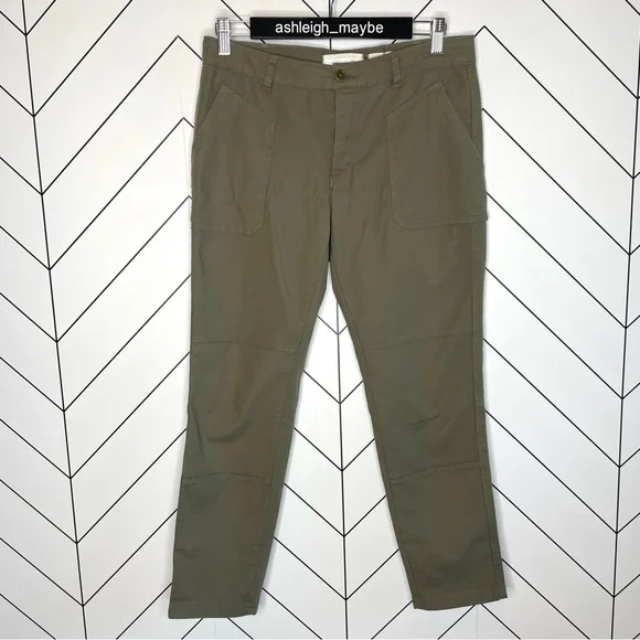 Hei Hei | Moto Skinny Pants Button Fly Green Size 27 - Picture 2 of 13